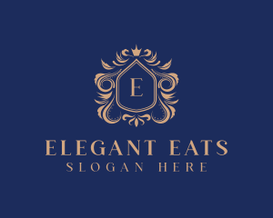 Elegant Crest Shield logo design