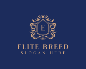 Elegant Crest Shield logo design