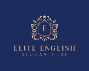 Elegant Crest Shield logo design