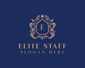 Elegant Crest Shield logo design