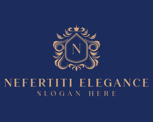 Elegant Crest Shield logo design