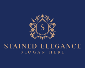 Elegant Crest Shield logo design