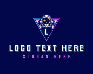 Suit - Helmet Gaming Astronaut logo design