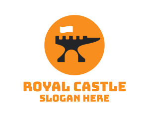 Castle - Anvil Castle Flag logo design