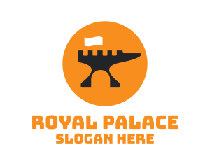 Palace - Anvil Castle Flag logo design