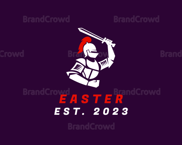Knight Medieval Swordsman Logo