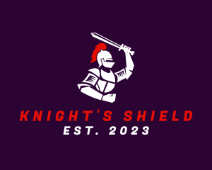 Knight - Knight Medieval Swordsman logo design