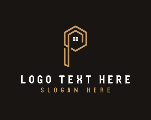 Mortgage - House Architecture Letter P logo design