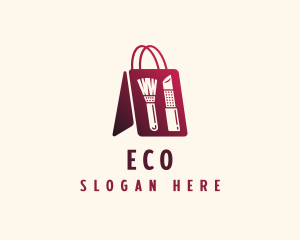 Makeup Cosmetics Shopping Bag  Logo