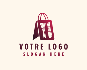 Makeup Cosmetics Shopping Bag  Logo