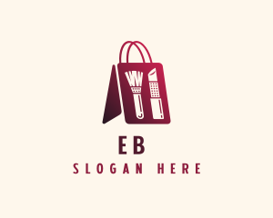 Market - Makeup Cosmetics Shopping Bag logo design