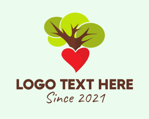 Plant - Heart Tree Environmental logo design