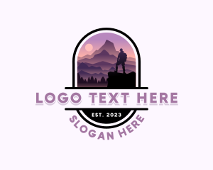 Explorer - Mountain Peak Adventure logo design