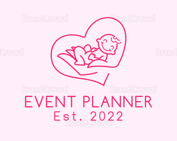 Baby Heart Pediatrician Logo