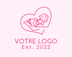 Hospital - Baby Heart Pediatrician logo design
