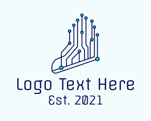 Cyber Space - Running Program Shoes logo design