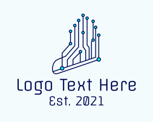 Programming - Running Program Shoes logo design