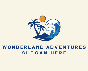 Beach Wave Adventure logo design