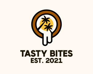 Coffee - Tropical Beach Cafe logo design