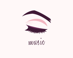 Beauty Makeup Eyelashes Logo