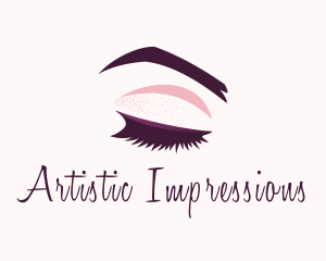 Beauty Makeup Eyelashes logo design