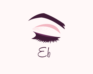 Feminine - Beauty Makeup Eyelashes logo design