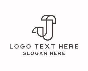 Hotellier - Creative Architecture Firm Letter J logo design