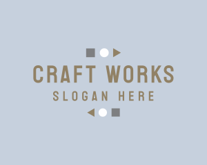 Geometric Shape Craft logo design