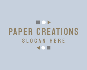 Papercraft - Geometric Shape Craft logo design