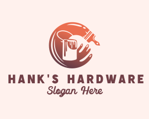 Hardware Paint Bucket logo design