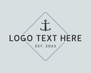 Naval - Anchor Sailor Diamond logo design