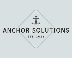 Anchor Sailor Diamond logo design