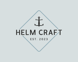 Helm - Anchor Sailor Diamond logo design