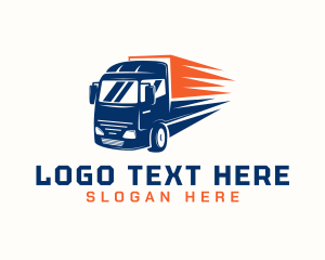 Truck - Cargo Transport Truck logo design