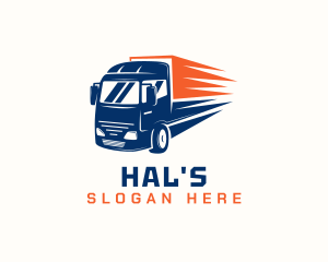 Transportation - Cargo Transport Truck logo design