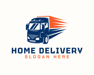 Cargo Transport Truck logo design