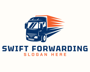 Cargo Transport Truck logo design