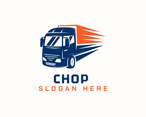 Trailer - Cargo Transport Truck logo design