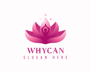 Yoga Studio - Gradient Lotus Yoga logo design
