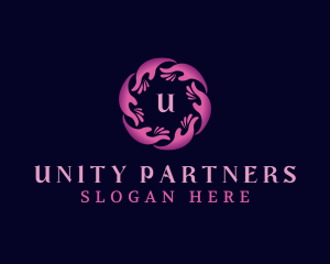 Cooperation - Hand Community People logo design