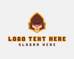 Video Game - Angry Monkey Baboon logo design