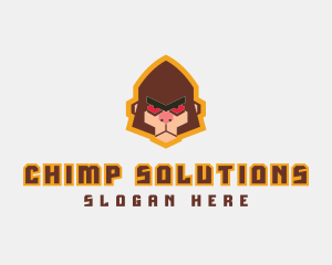 Angry Monkey Baboon logo design