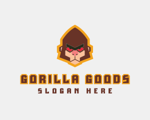 Angry Monkey Baboon logo design