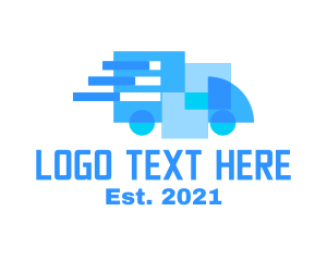Driver - Modern Truck Shapes logo design