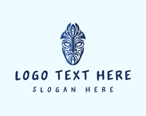 Tribal Art - Traditional Tribal Mask logo design