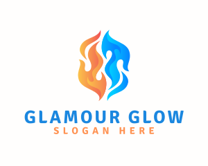 Hot - Flaming Hot Fire logo design