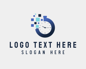 App - Digital Stopwatch Timer logo design