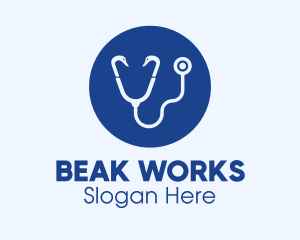 Blue Swan Medical Stethoscope logo design