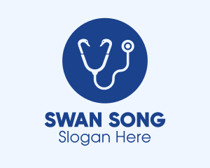 Blue Swan Medical Stethoscope logo design