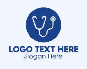 Medical Center - Blue Swan Medical Stethoscope logo design